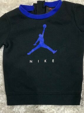 Nike Black Sweatshirt with Royal Blue Jumpman